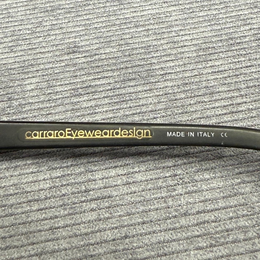 Carraro Eyewear Design 153 Purple Black Rectangular Y2k Frames Italy 55-15-140 - Picture 4 of 14